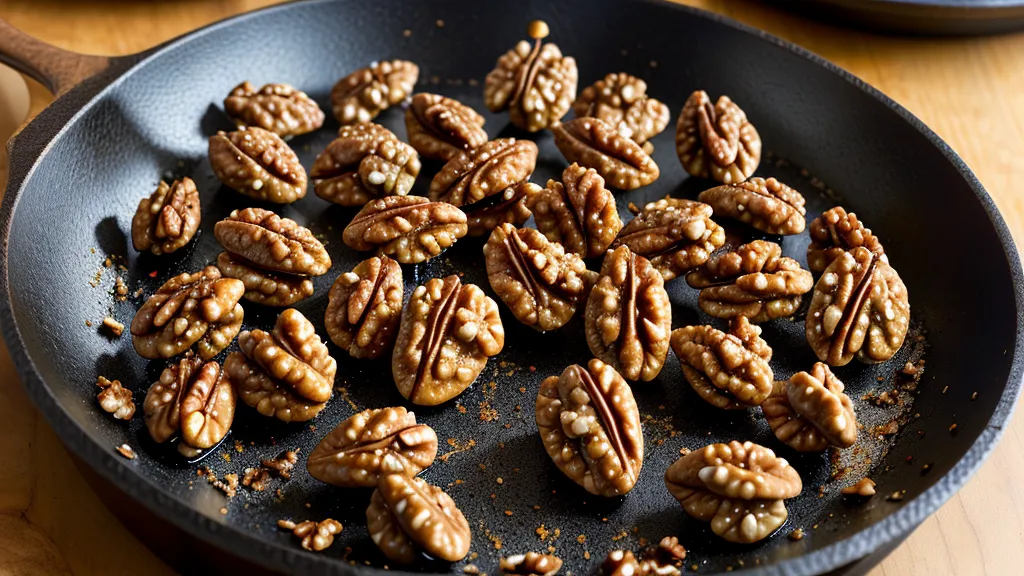 Toasted walnuts for a low-glycemic, egg-free breakfast topping