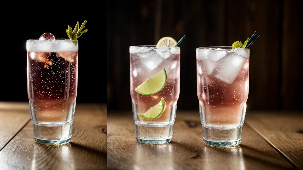 Comparison of tonic water and club soda in clear glasses, illustrating a simple sugar-free mixer swap