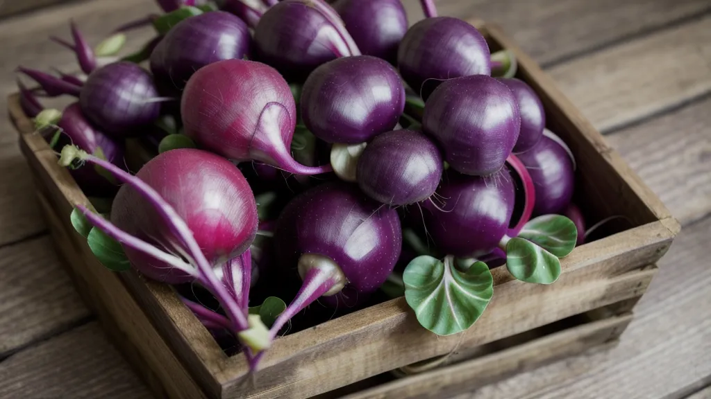 Purple heirloom radishes, a low-glycemic swap for toast found at Seattle farmers markets