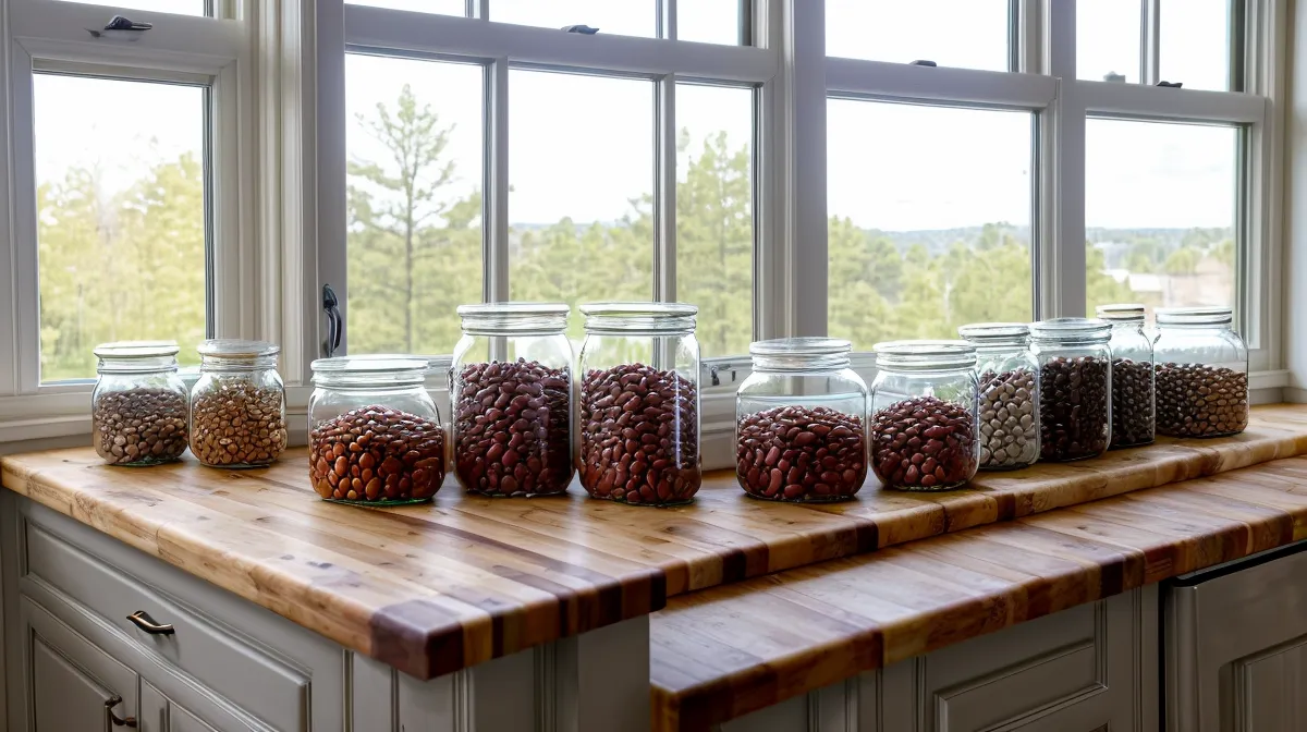 Dried beans prepared for low-GI cooking as part of a prediabetes-lifestyle legume-prep routine