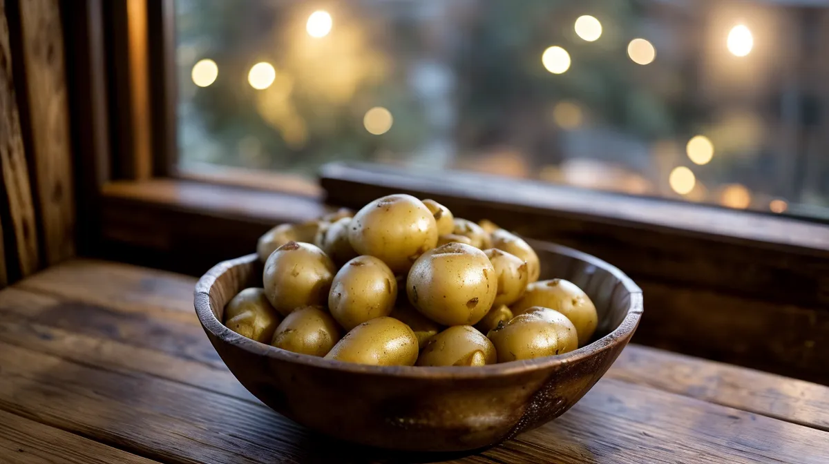 Cold potato method for resistant starch: chilled boiled potatoes cooling before a low-glycemic meal