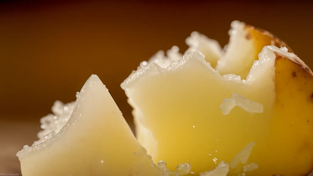 Cold potato method result: sliced chilled potato with sea salt and vinegar for prediabetes management