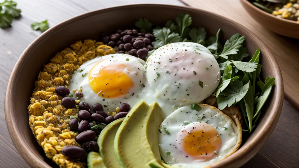 Savory black bean and lime breakfast bowl built for steady blood sugar, not a spike
