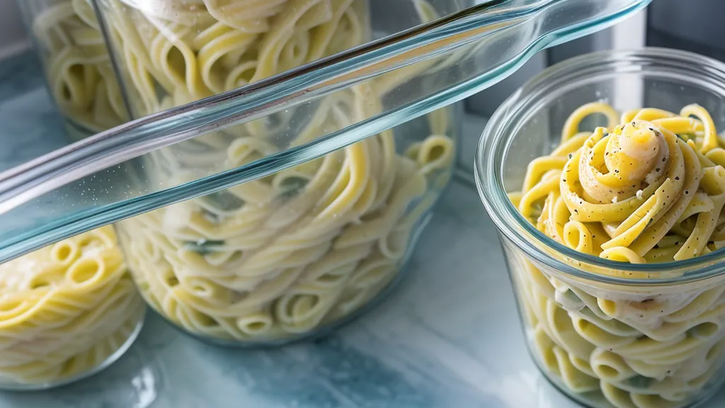 pasta cooling in the fridge overnight, a low-GI cooking trick for resistant starch